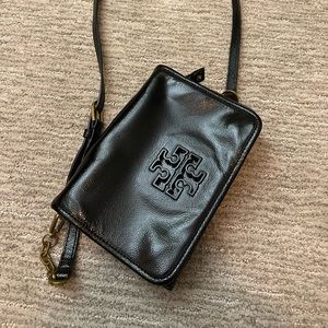 Tory Burch black patent leather crossbody